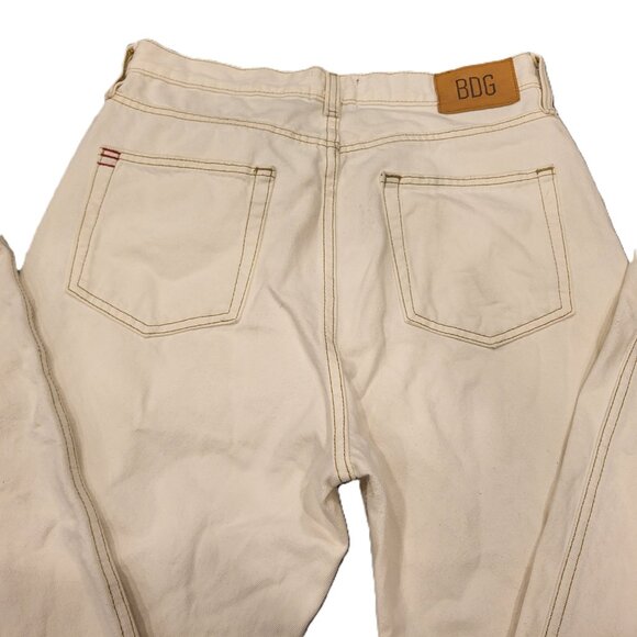 BDG Cowboy Jeans Cream White Denim Baggy Bootcut Size 31 - Picture 3 of 9